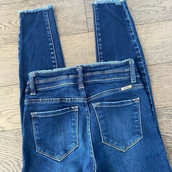 KanCan Distressed Frayed Hem Skinny Ankle Jeans - Picture 7 of 10